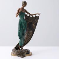 Erte EMERALD NIGHT Bronze Sculpture, 21.75H - Sold for $3,200 on 02-21-2026 (Lot 445).jpg